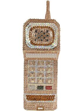 Sparkly Rhinestone Clutch Handbag for Women | Fun Novelty Cellphone Purse